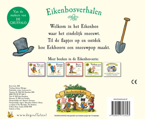 Grote foto eekhoorns sneeuwpop eikenbosverhalen boeken jeugd 13 jaar en ouder