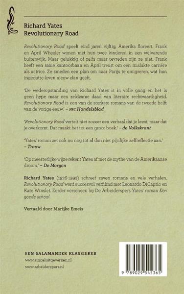 Grote foto revolutionary road salamander 28 boeken overige boeken