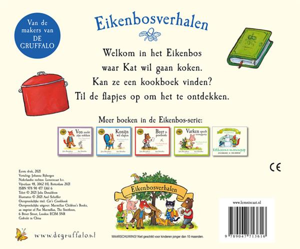 Grote foto het kookboek van kat eikenbosverhalen boeken jeugd 13 jaar en ouder