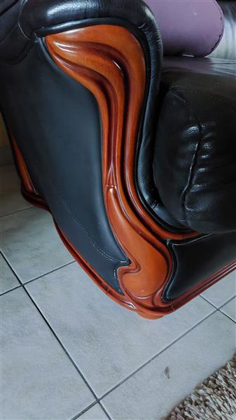 Grote foto kwaliteitsvolle lederen salon huis en inrichting complete zithoeken