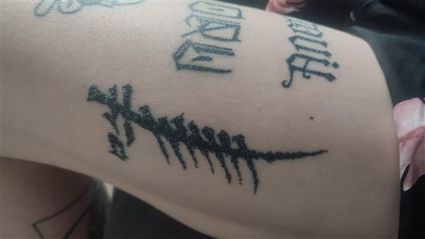 Grote foto elke pokes opzoek naar tattoo kandidaten antiek en kunst overig