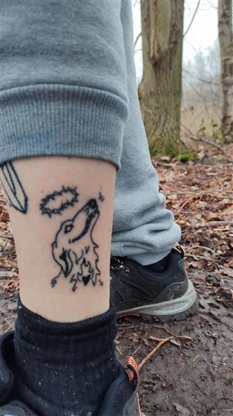 Grote foto elke pokes opzoek naar tattoo kandidaten antiek en kunst overig
