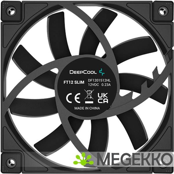 Grote foto deepcool ft12 slim computer behuizing luchtkoeler 12 cm zwart 1 stuk s computers en software overige computers en software