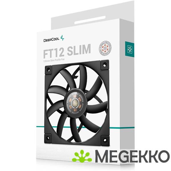 Grote foto deepcool ft12 slim computer behuizing luchtkoeler 12 cm zwart 1 stuk s computers en software overige computers en software