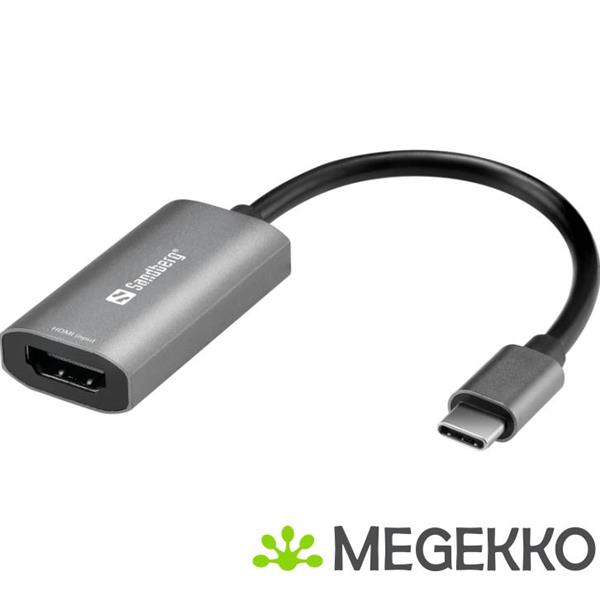 Grote foto sandberg hdmi capture link to usb c computers en software overige computers en software