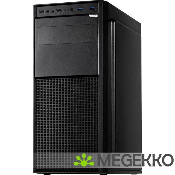 Grote foto inter tech a 301 quad midi tower zwart computers en software behuizingen en kasten