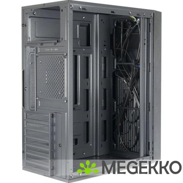 Grote foto inter tech a 301 quad midi tower zwart computers en software behuizingen en kasten