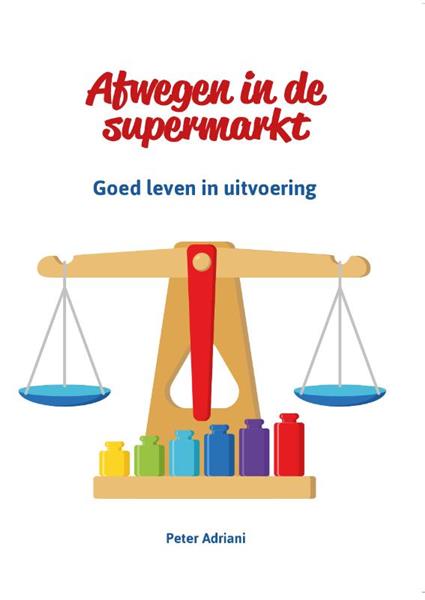 Grote foto afwegen in de supermarkt boeken politiek en maatschappij