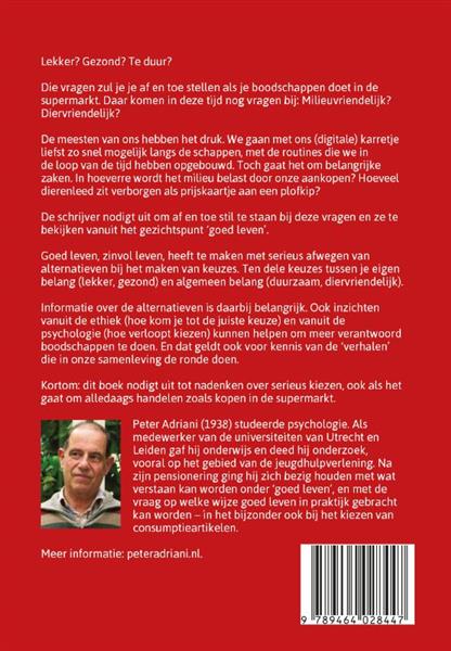Grote foto afwegen in de supermarkt boeken politiek en maatschappij