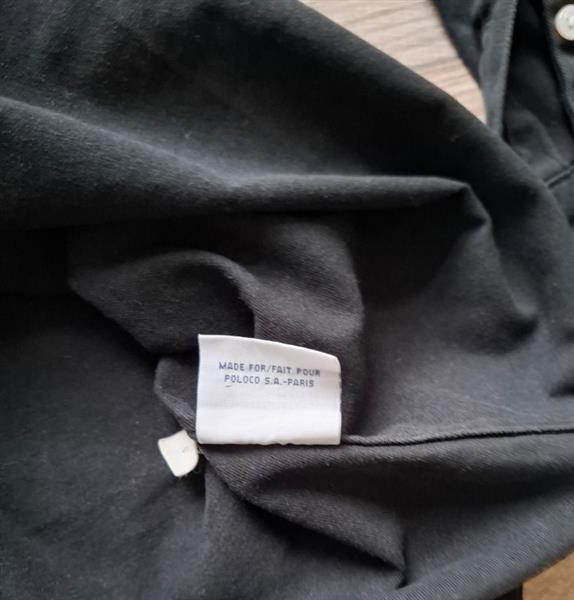 Grote foto vintage zwart overhemd polo by ralph lauren xl kleding heren overhemden