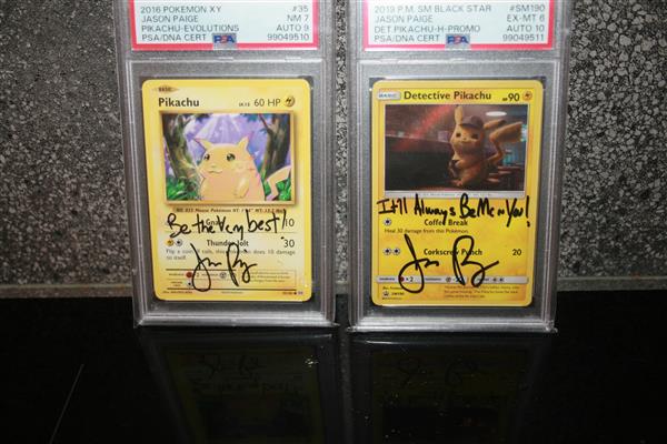 Grote foto zeldzame pokemonkaarten gesingeert jason paige verzamelen kaarten en prenten