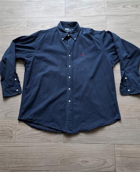 Grote foto ralph lauren overhemd in petrolblauwe kleur xl kleding heren overhemden