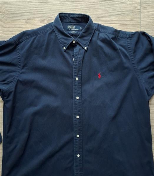 Grote foto ralph lauren overhemd in petrolblauwe kleur xl kleding heren overhemden