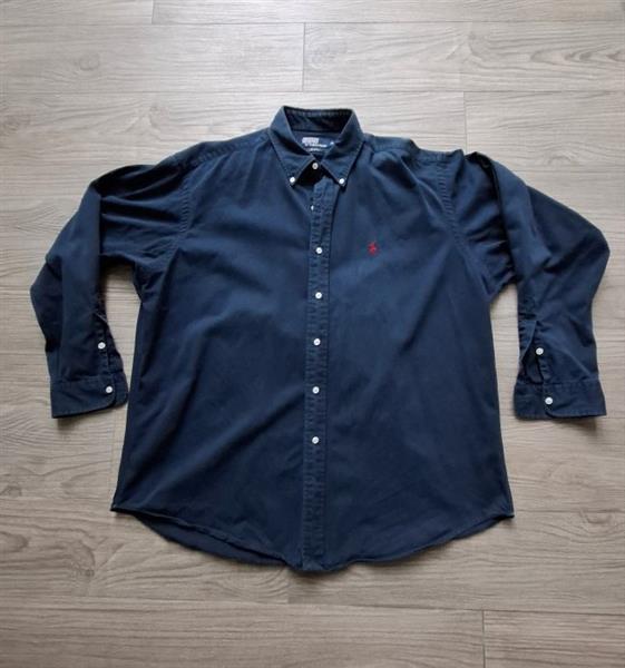 Grote foto ralph lauren overhemd in petrolblauwe kleur xl kleding heren overhemden