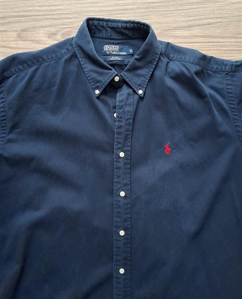 Grote foto ralph lauren overhemd in petrolblauwe kleur xl kleding heren overhemden