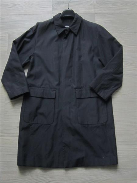 Grote foto zwarte halflange jas met gebreken hugo boss kleding heren jassen zomer