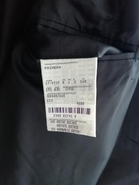 Grote foto zwarte halflange jas met gebreken hugo boss kleding heren jassen zomer