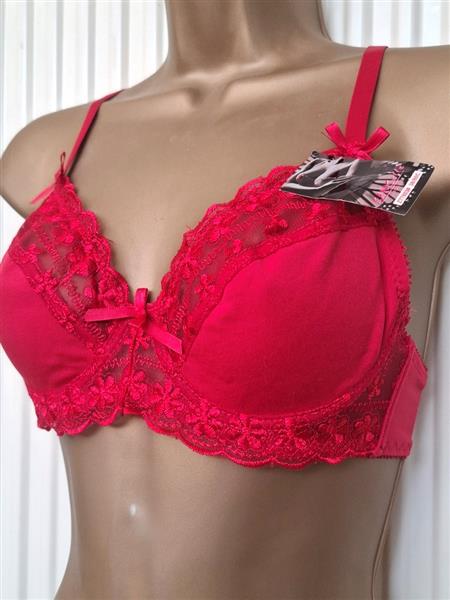 Grote foto elegante bh in prachtige rode kleur voor c cups kleding dames ondergoed en lingerie
