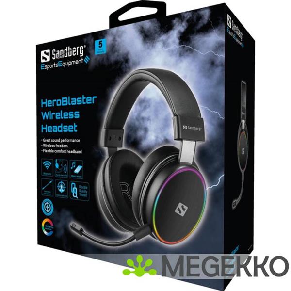 Grote foto sandberg heroblaster draadloze gaming headset audio tv en foto koptelefoons