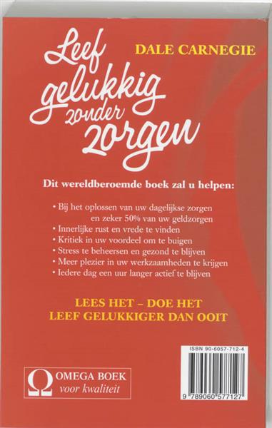 Grote foto leef gelukkig zonder zorgen info mens en maatschappij boeken overige boeken