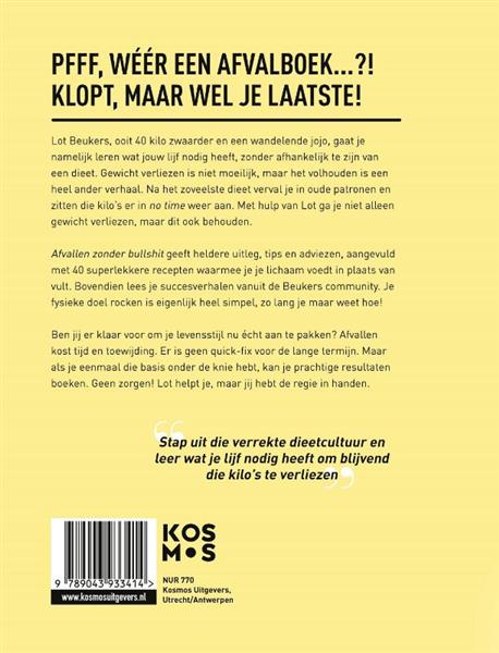 Grote foto afvallen zonder bullshit boeken overige boeken