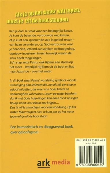 Grote foto als je op het water wilt lopen moet je uit de boot stappen boeken overige boeken