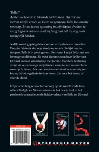 Grote foto eclips twilight 3 boeken jeugd 13 jaar en ouder