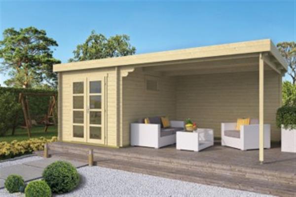 Grote foto blokhut tuinhuis diederick 28 mm vuren tuin en terras tuinhuisjes en blokhutten
