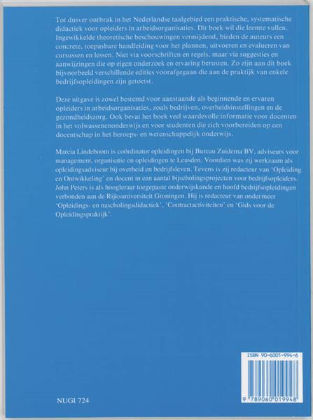 Grote foto didactiek voor opleiders in organisaties boeken studieboeken