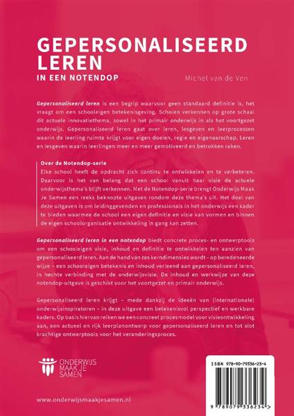 Grote foto gepersonaliseerd leren in een notendop boeken overige boeken