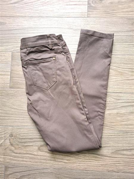 Grote foto mokkabruine stretch broek van r. display 38 40 kleding dames broeken en pantalons