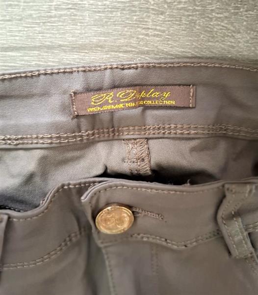 Grote foto mokkabruine stretch broek van r. display 38 40 kleding dames broeken en pantalons
