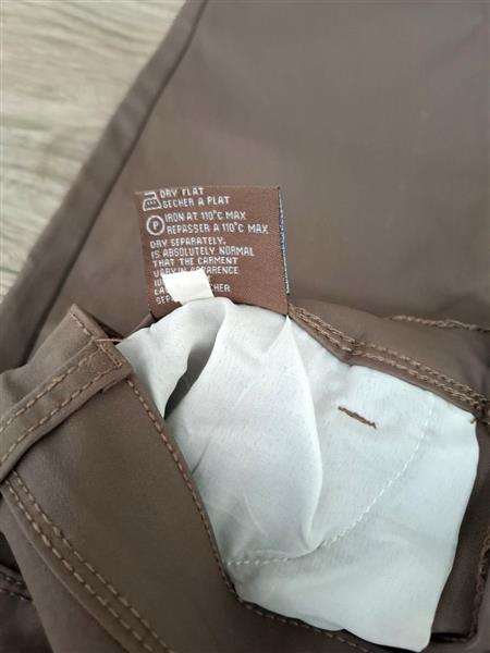 Grote foto mokkabruine stretch broek van r. display 38 40 kleding dames broeken en pantalons