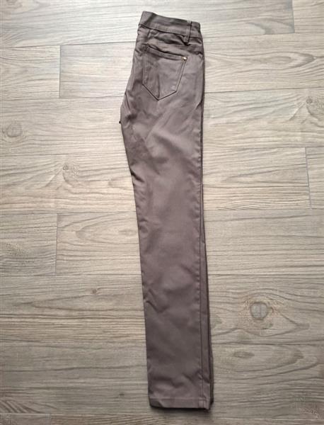 Grote foto mokkabruine stretch broek van r. display 38 40 kleding dames broeken en pantalons