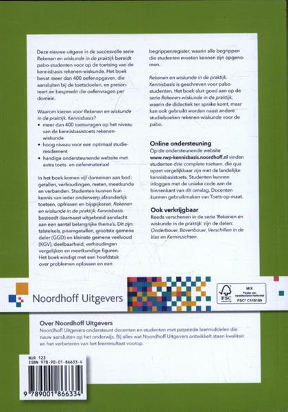 Grote foto rekenen en wiskunde in de praktijk kennisbasis vast boek boeken overige boeken