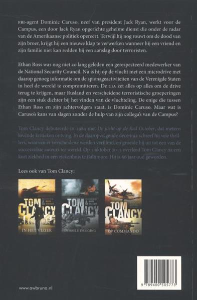 Grote foto tom clancy verdenking van verraad jack ryan 17 boeken thrillers