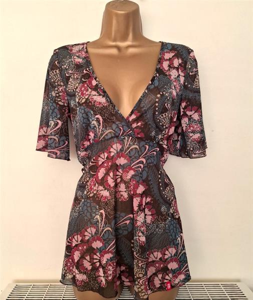 Grote foto chique doorzichtige tuniek van edc small kleding dames blouses en tunieken