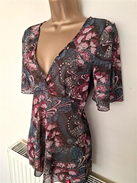 Grote foto chique doorzichtige tuniek van edc small kleding dames blouses en tunieken