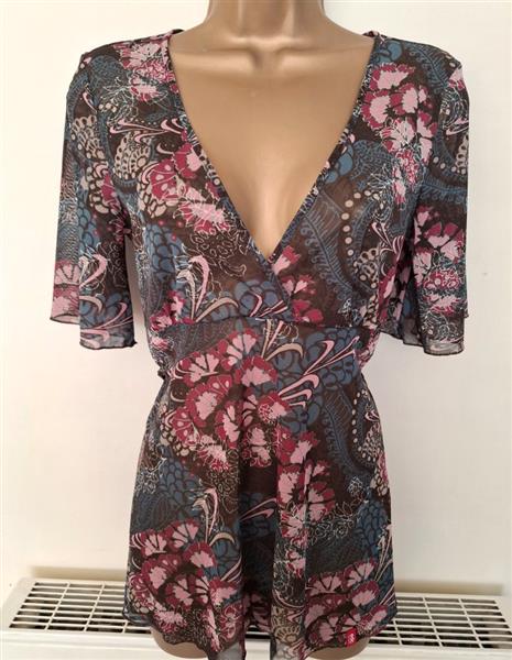 Grote foto chique doorzichtige tuniek van edc small kleding dames blouses en tunieken