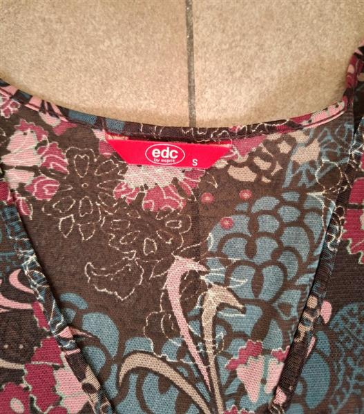 Grote foto chique doorzichtige tuniek van edc small kleding dames blouses en tunieken