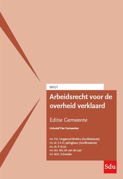 Grote foto arbeidsrecht voor de overheid verklaard editie gemeente. 2021 1 boeken overige boeken