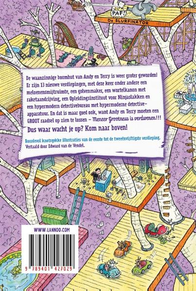 Grote foto de waanzinnige boomhut 4 boeken jeugd 13 jaar en ouder