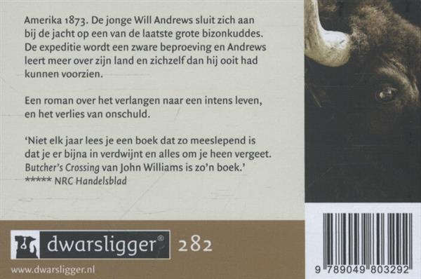 Grote foto butcher crossing dwarsligger 282 boeken overige boeken