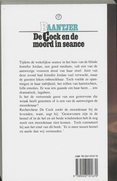 Grote foto de cock en de moord in seance baantjer 17 boeken thrillers