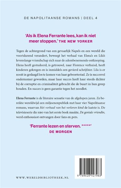 Grote foto het verhaal van het verloren kind de geniale vriendin 4 boeken overige boeken