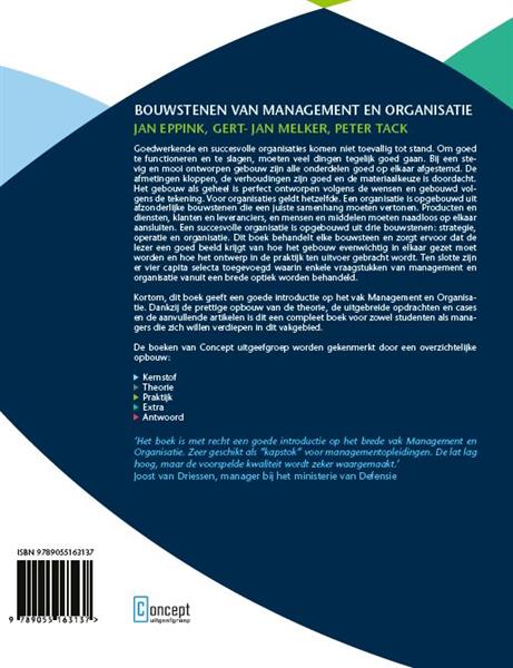 Grote foto bouwstenen van management en organisatie boeken studieboeken