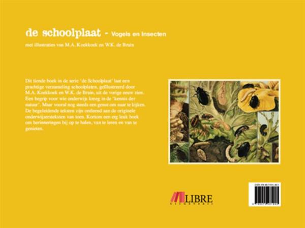 Grote foto de schoolplaat vogels en insecten boeken hobby en vrije tijd