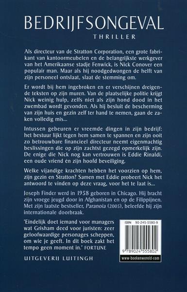 Grote foto bedrijfsongeval boeken thrillers