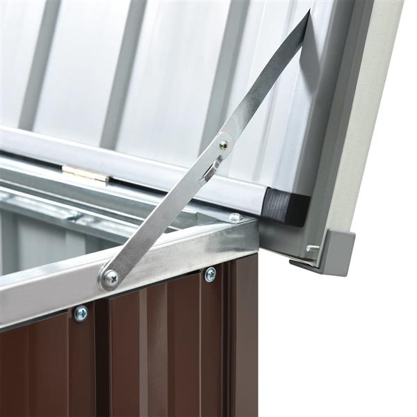 Grote foto vidaxl tuinbox 171x99x93 cm bruin tuin en terras overige tuin en terras