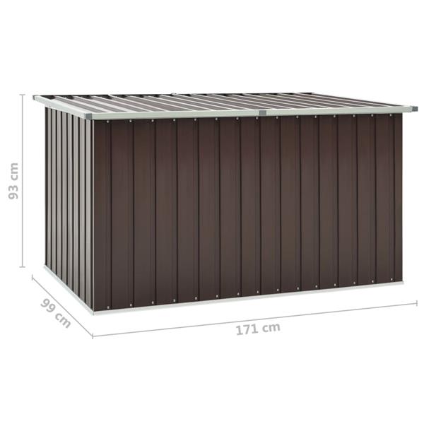 Grote foto vidaxl tuinbox 171x99x93 cm bruin tuin en terras overige tuin en terras